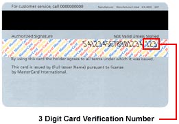 ccv visa mc What is a security code?